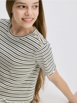 Reserved - Prążkowana bluzka - wielobarwny