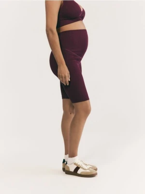Reserved - Prążkowane kolarki - fioletowy