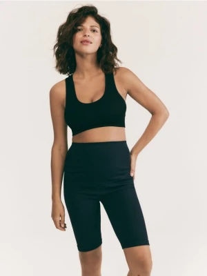 Reserved - Prążkowane kolarki - granatowy