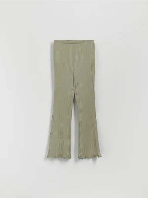 Zdjęcie produktu Reserved - Prążkowane legginsy - oliwkowy