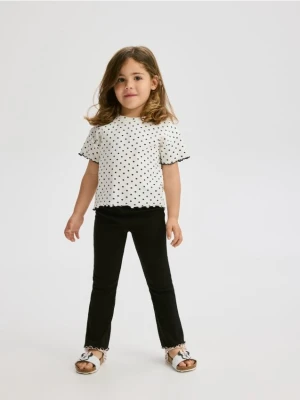 Reserved - Prążkowane legginsy z bawełny 2 pack - wielobarwny