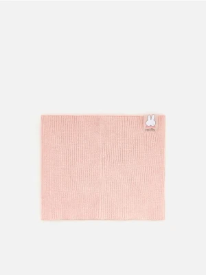 Reserved - Prążkowany komin Miffy - pastelowy róż