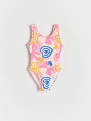 Reserved - Prążkowany strój kąpielowy - wielobarwny