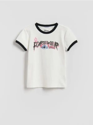 Reserved - Prążkowany t-shirt Lilo i Stitch - wielobarwny