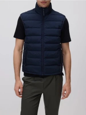 Reserved - Puchowa kamizelka - granatowy
