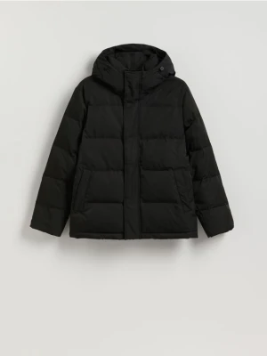 Reserved - Puchowa kurtka z dodatkiem Sorony - czarny