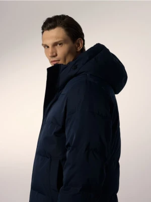 Reserved - Puchowa kurtka z dodatkiem Sorony - granatowy