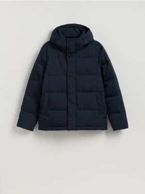 Reserved - Puchowa kurtka z dodatkiem Sorony - granatowy