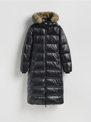 Reserved - Puchowa kurtka z kapturem - czarny