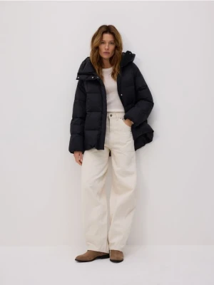 Reserved - Puchowa kurtka z kapturem - czarny