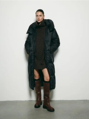 Reserved - Puchowa kurtka z kapturem - czarny