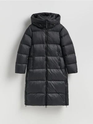 Reserved - Puchowa kurtka z kapturem - czarny