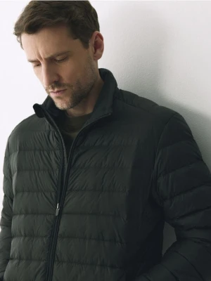 Reserved - Puchowa kurtka z pokrowcem - zielony