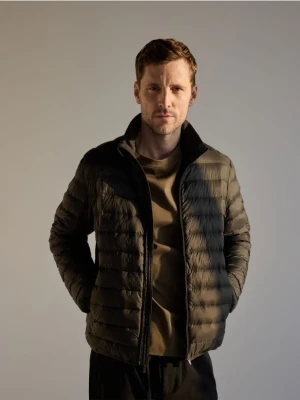 Reserved - Puchowa kurtka z pokrowcem - zielony