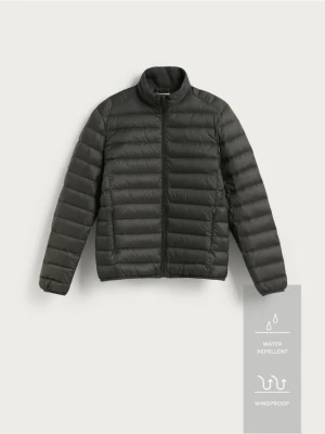Reserved - Puchowa kurtka z pokrowcem - zielony