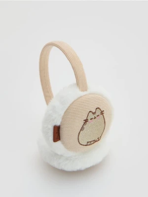 Reserved - Puszyste nauszniki Pusheen - beżowy