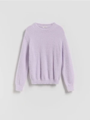 Reserved - Puszysty sweter - fioletowy