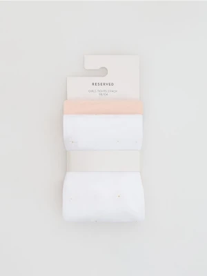 Reserved - Rajstopy z mikrofibry 20 DEN 2 pack - biały
