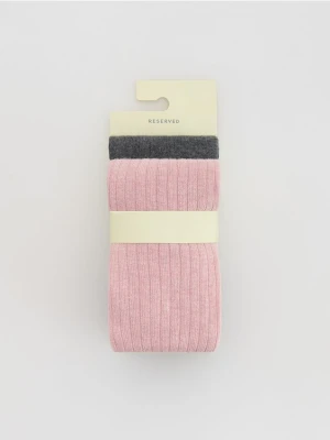 Reserved - Rajstopy 2 pack - brudny róż