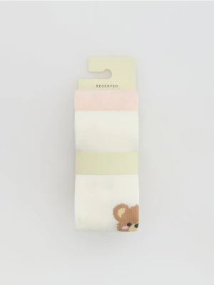 Reserved - Rajstopy 2 pack - złamana biel