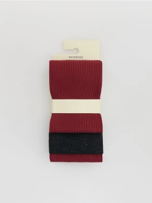 Reserved - Rajstopy z mikrofibry 2 pack - czarny