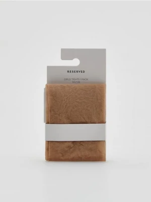 Reserved - Rajstopy z mikrofibry - kremowy