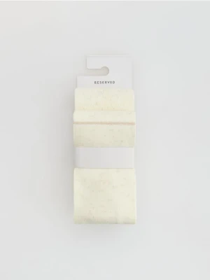 Reserved - Rajstopy z ociepleniem 2 pa - złamana biel