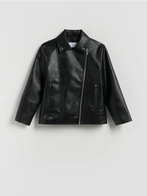 Reserved - Ramoneska z imitacji skóry - czarny