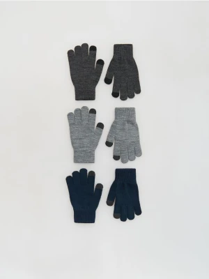 Reserved - Rękawiczki TouchScreen 3 pack - wielobarwny