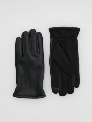 Reserved - Rękawiczki z imitacji skóry - czarny