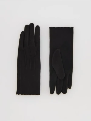 Reserved - Rękawiczki z imitacji zamszu - czarny