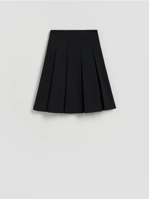 Reserved - Rozkloszowana spódnica midi - czarny