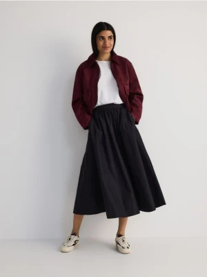 Reserved - Rozkloszowana spódnica z kieszeniami - czarny