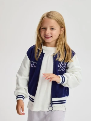 Reserved - Rozpinana bluza bomberka - granatowy