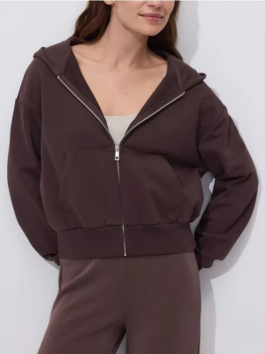 Reserved - Rozpinana bluza - ciemnobrązowy