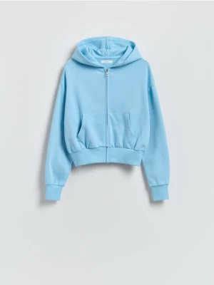 Reserved - Rozpinana bluza - jasnoniebieski