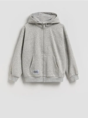 Reserved - Rozpinana bluza oversize - jasnoszary