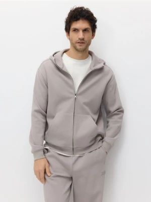 Reserved - Rozpinana bluza z kapturem - beżowy