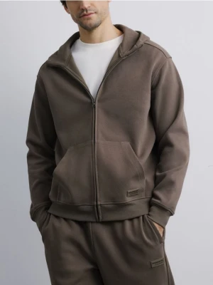 Reserved - Rozpinana bluza z kapturem - jasny zielony