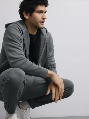 Reserved - Rozpinana bluza z kapturem - jasny zielony