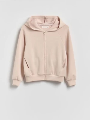 Reserved - Rozpinana bluza z modalem - brązowy