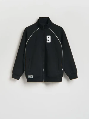 Reserved - Rozpinana bluza z wiskozą - czarny