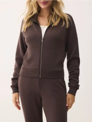 Reserved - Rozpinana bluza ze stójką - brązowy