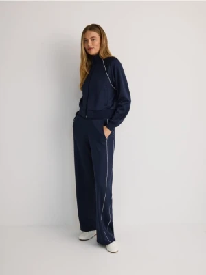 Reserved - Rozpinana bluza ze stójką - granatowy