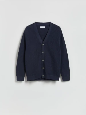 Reserved - Rozpinany kardigan - granatowy