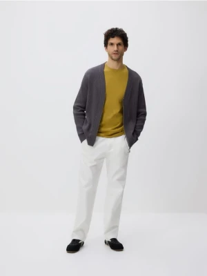 Reserved - Rozpinany kardigan - szary