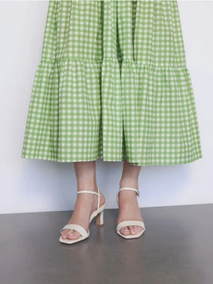 Reserved - Sandały na obcasie - biały