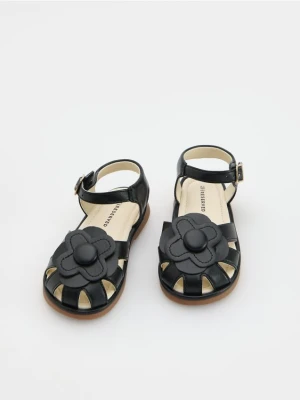 Reserved - Sandały z imitacji skóry - czarny