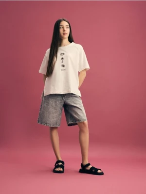 Reserved - Sandały z imitacji zamszu - czarny