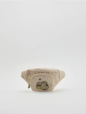 Reserved - Saszetka nerka Pusheen - kremowy